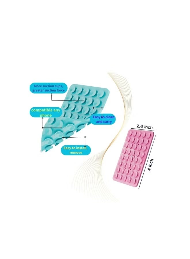 JAJEEK 4-Pack Suction Cup Phone Mount – Double-Sided Silicone Grip, Flexible Hands-Free Mobile Stand for Stable Viewing, Strong Reusable Hold, Compatible with Most Phones & Cases, Ideal for Selfies, Video Recording, Desk Use, Travel & Content Creation - Image 2