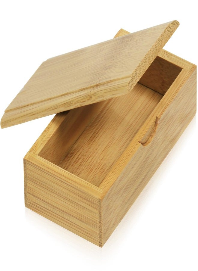 Morikuru Bamboo Toothpick Holder 4.05 in (103mm), with a Lid, Wooden Toothpick Case, Tabletop Items, Made in Japan - Image 1