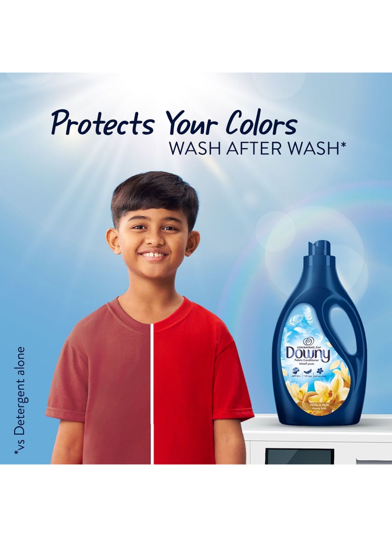 Downy Vanilla & Musk Dual Pack, Fabric Conditioner, Concentrate Softener, With Colour Portection, More Softness and Long Lasting Freshness 2 x 1L - Image 2