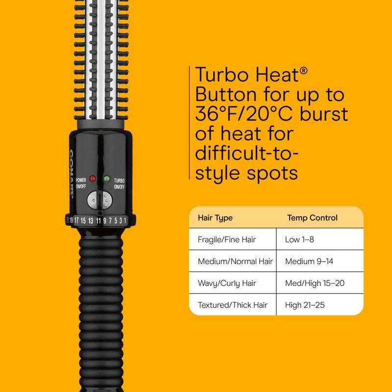 Conair Instant Heat Curling Iron Brush, 3/4-Inch Barrel - For Use On Short Hair - Image 4
