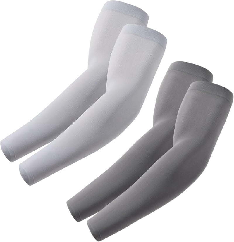 Fuinloth UV Protection Cooling Arm Sleeves with Sports Compression for Men and Women - Image 1