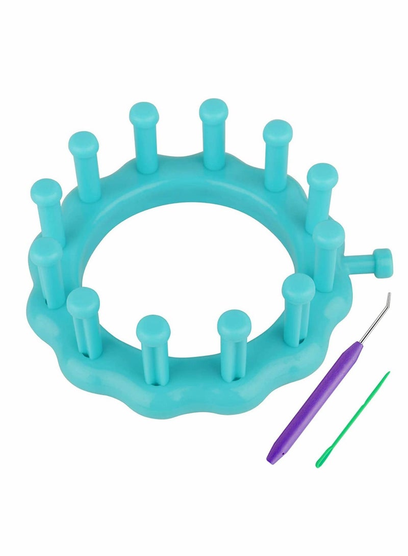 Excefore Circular Loom Set, Round Knitting Loom Kit Plastic Knitting Needles Big Eye Needle Kits  - Image 1