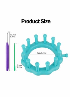 Excefore Circular Loom Set, Round Knitting Loom Kit Plastic Knitting Needles Big Eye Needle Kits  - Image 5