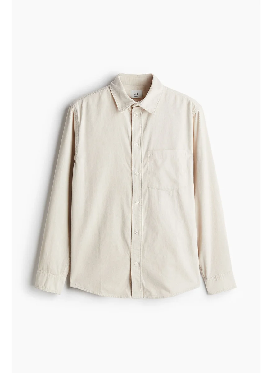 اتش اند ام Regular Fit Corduroy Shirt