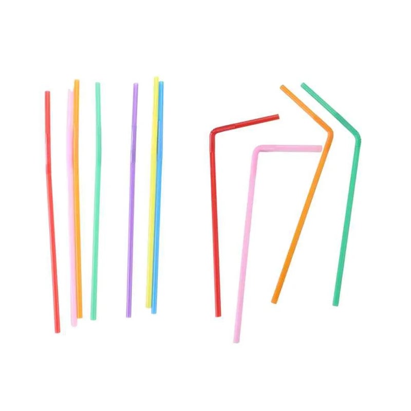 Mengte Straws Disposable Flexible Straws- 100pcs - Image 1