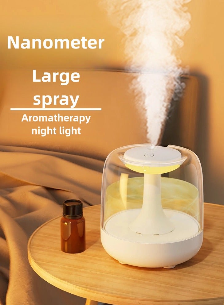 1L Double Spray Air Humidifier - Large Capacity Essential Oil Diffuser - Moisturizing Machine - Fragrance Diffuser - Auto Shut-Off  - Image 1