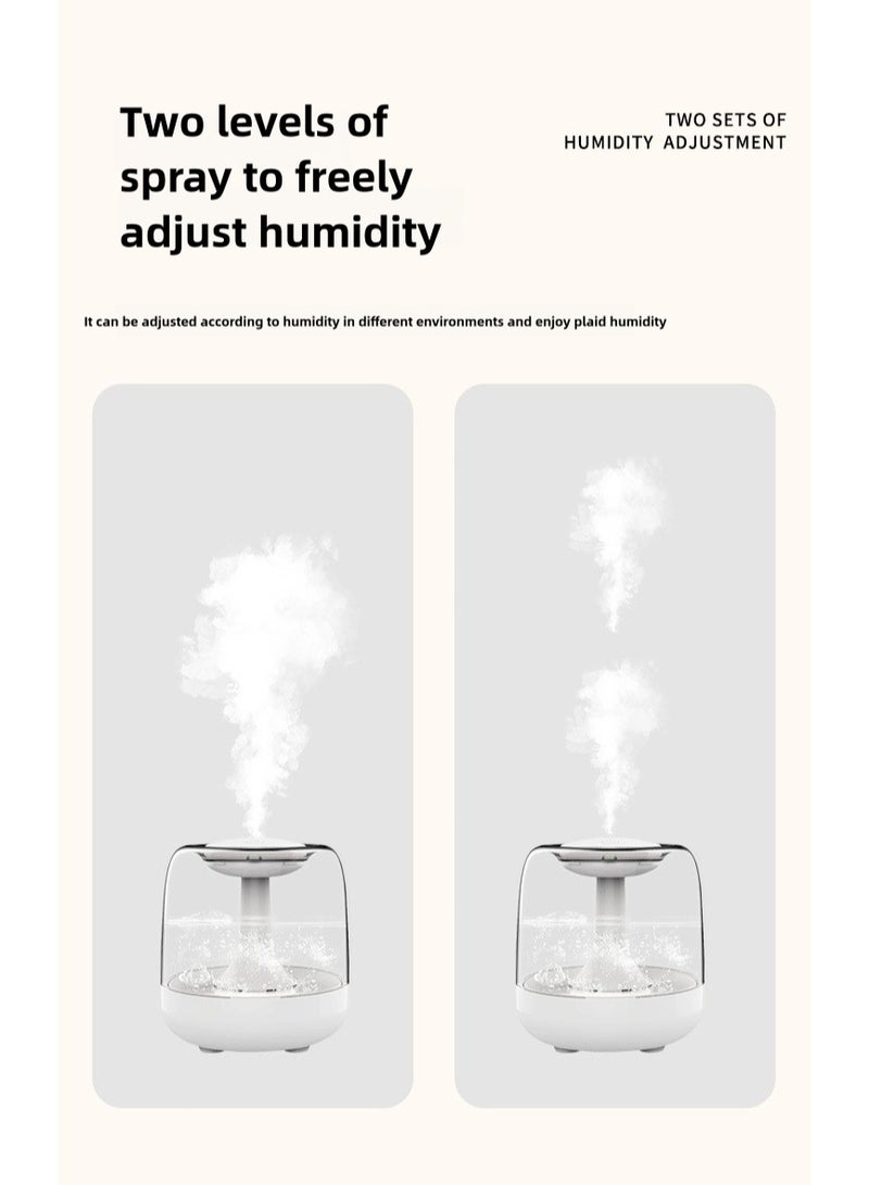 1L Double Spray Air Humidifier - Large Capacity Essential Oil Diffuser - Moisturizing Machine - Fragrance Diffuser - Auto Shut-Off  - Image 4