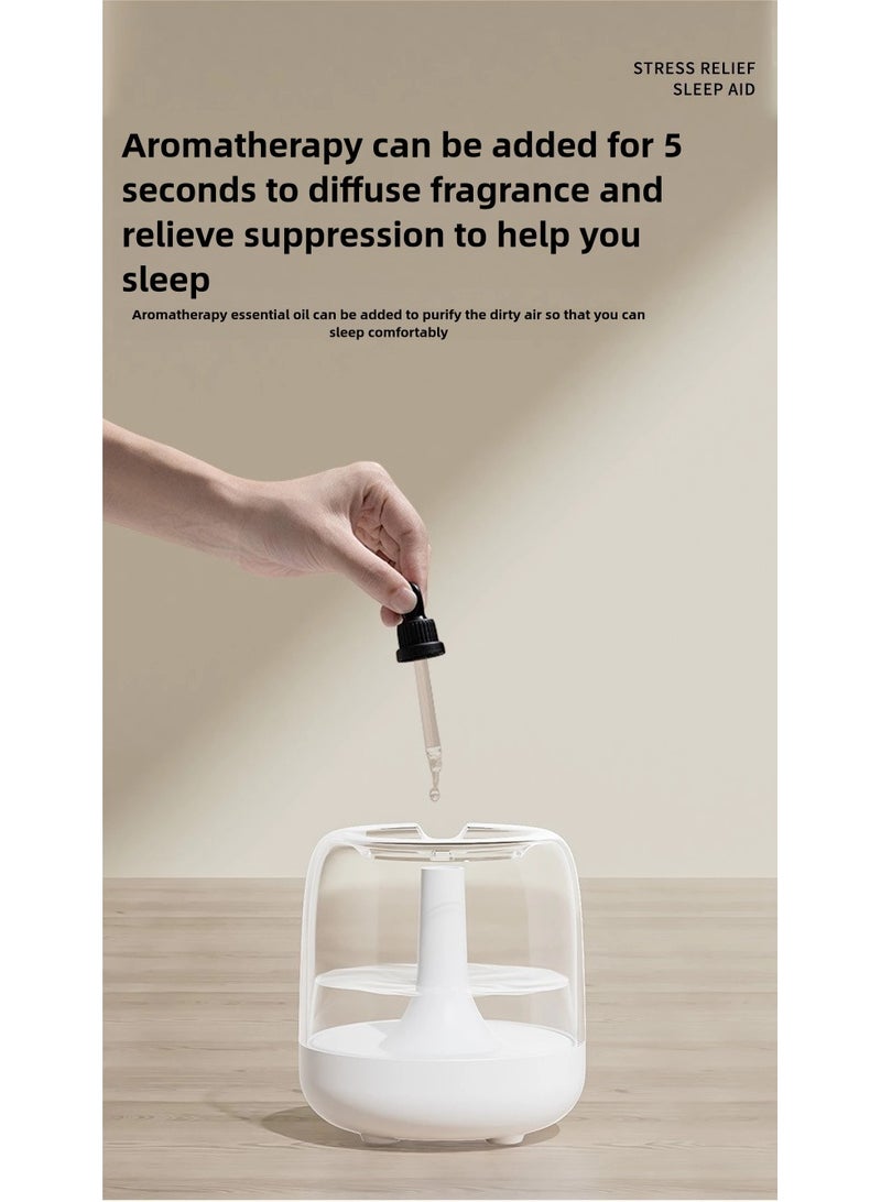 1L Double Spray Air Humidifier - Large Capacity Essential Oil Diffuser - Moisturizing Machine - Fragrance Diffuser - Auto Shut-Off  - Image 3