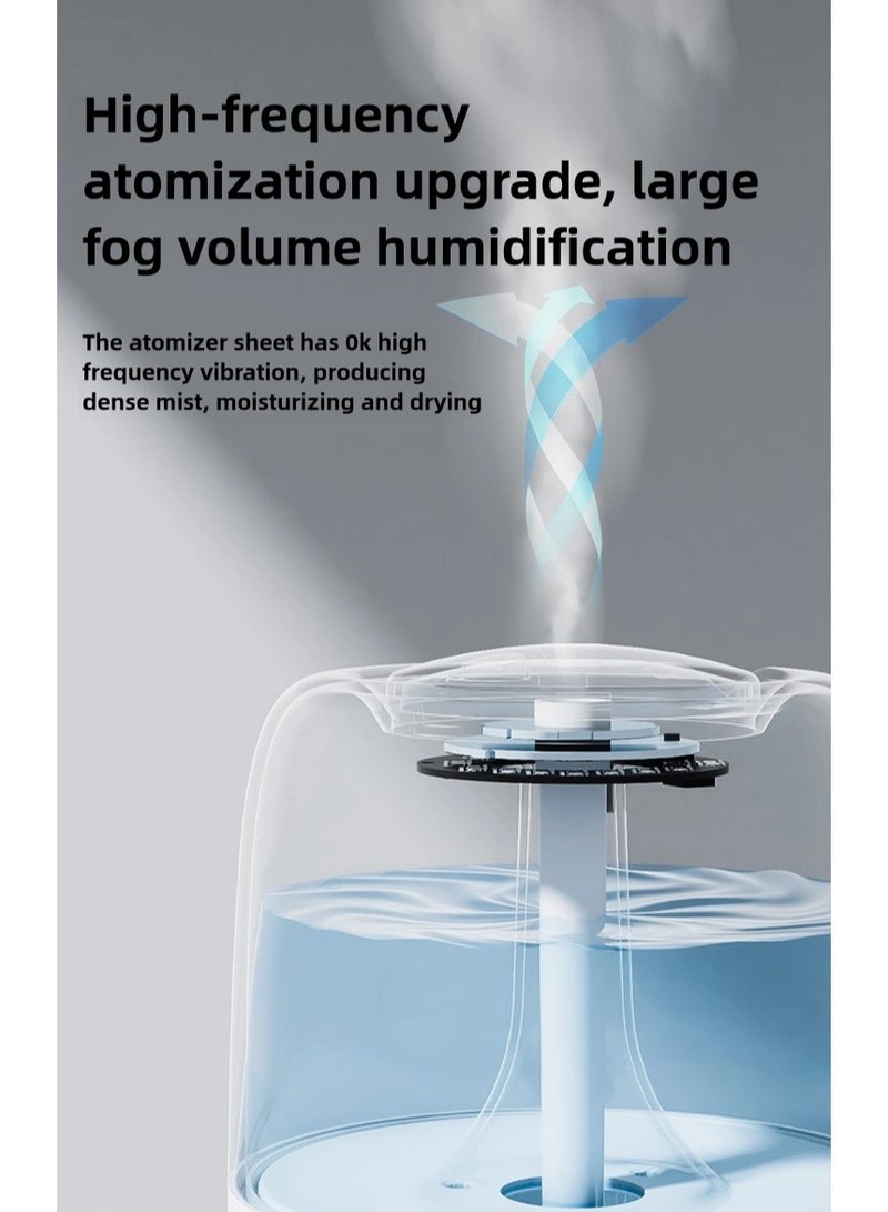 1L Double Spray Air Humidifier - Large Capacity Essential Oil Diffuser - Moisturizing Machine - Fragrance Diffuser - Auto Shut-Off  - Image 2
