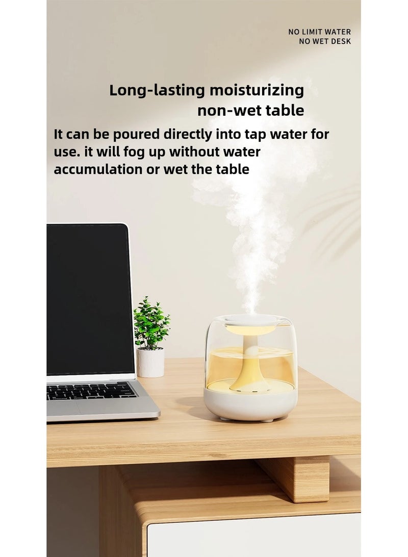 1L Double Spray Air Humidifier - Large Capacity Essential Oil Diffuser - Moisturizing Machine - Fragrance Diffuser - Auto Shut-Off  - Image 5
