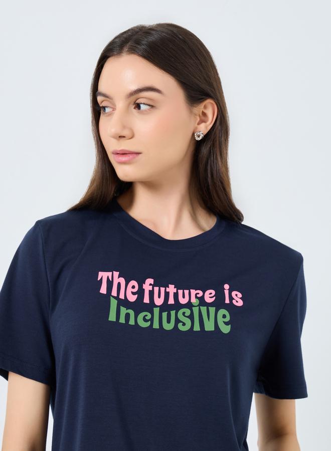 Take Two Slogan Print Short Sleeve Top and Joggers Co-Ords - Image 3