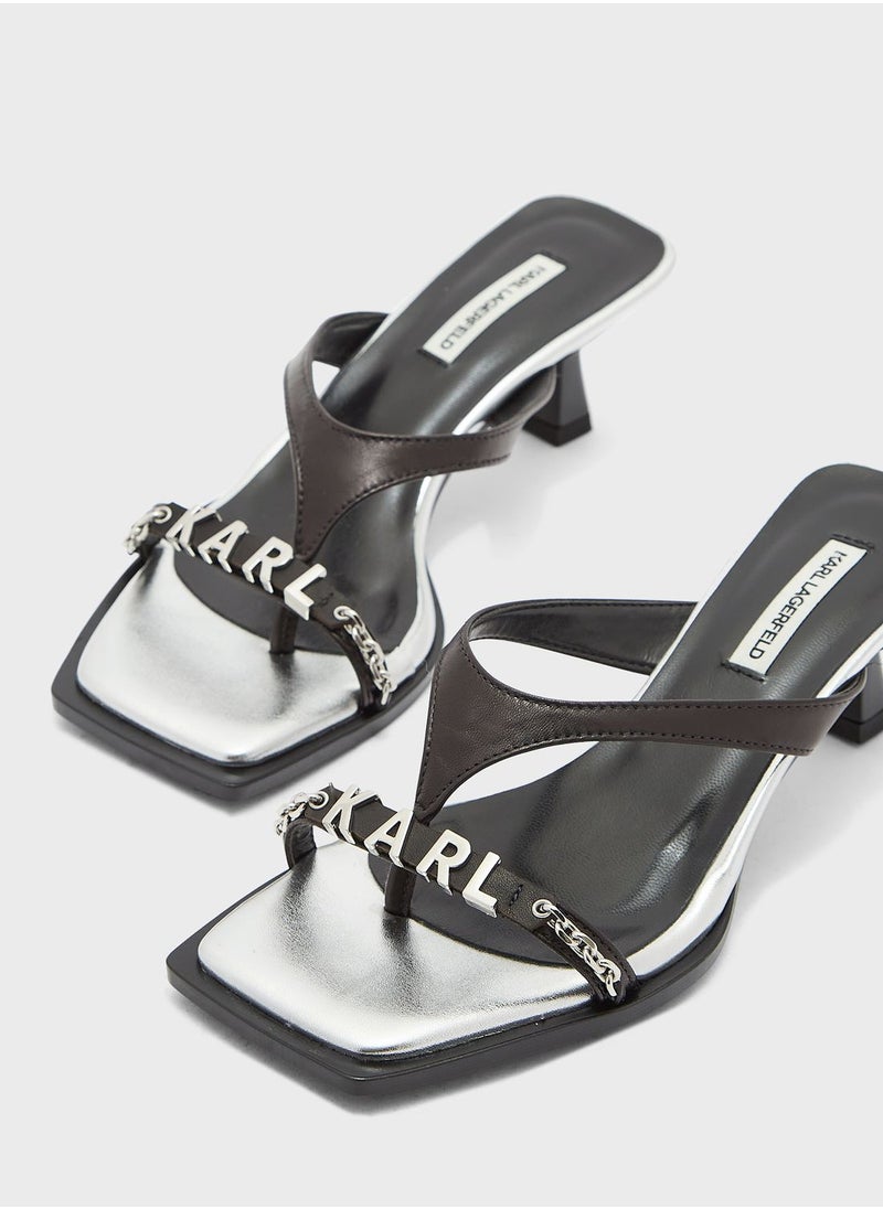 Karl Lagerfeld Panache Leather Sandals  - Image 4