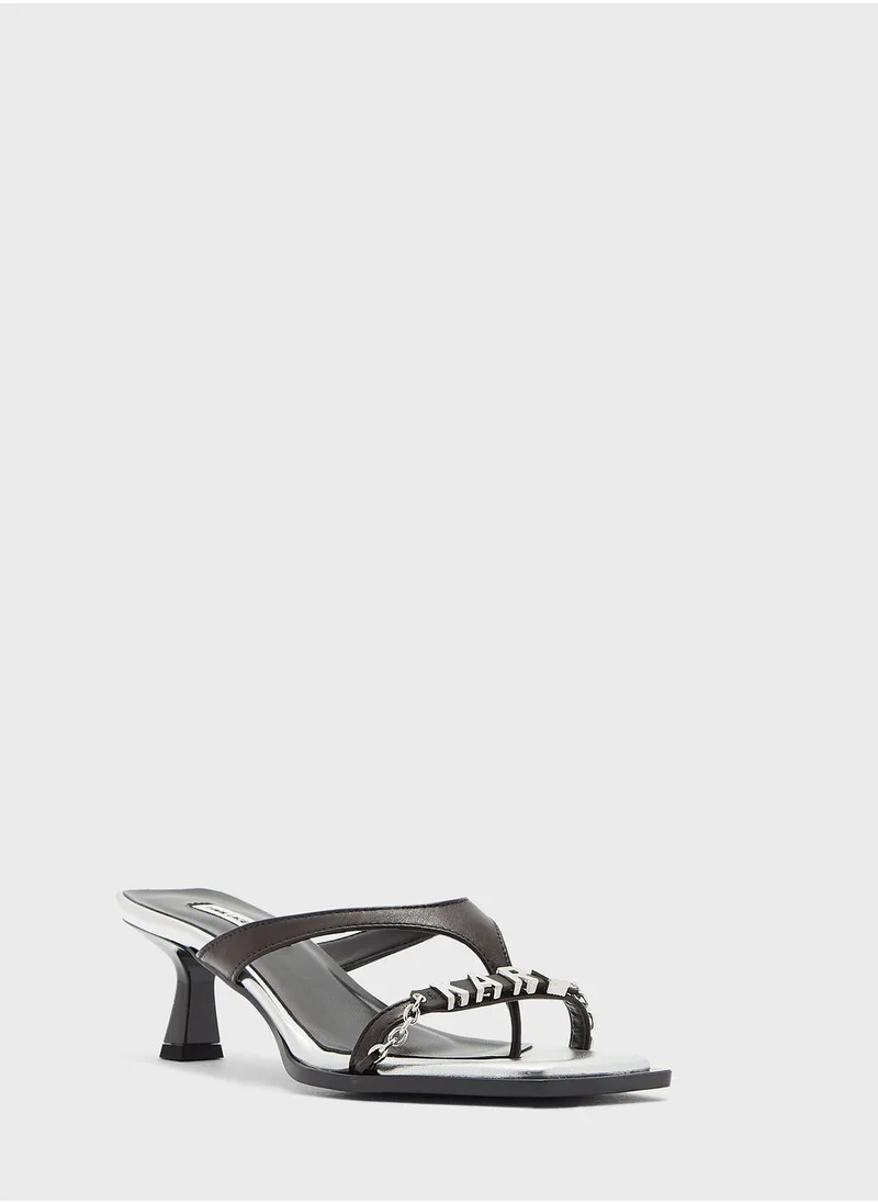 Karl Lagerfeld Panache Leather Sandals