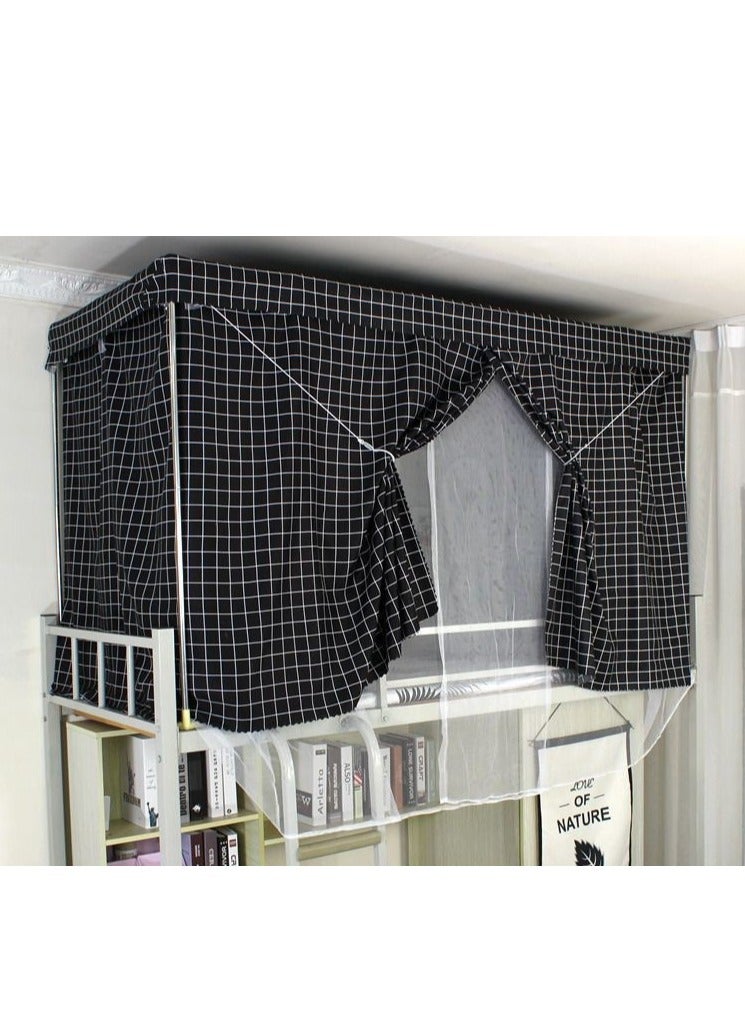 general Bed Canopy Tents Curtain Blackout Curtain Single Bed Tent Curtain Student Shading Cloth Bed Canopy Mosquito Net Student Sleep Privacy Protection Student Mosquito Nets With Bracket - Image 1