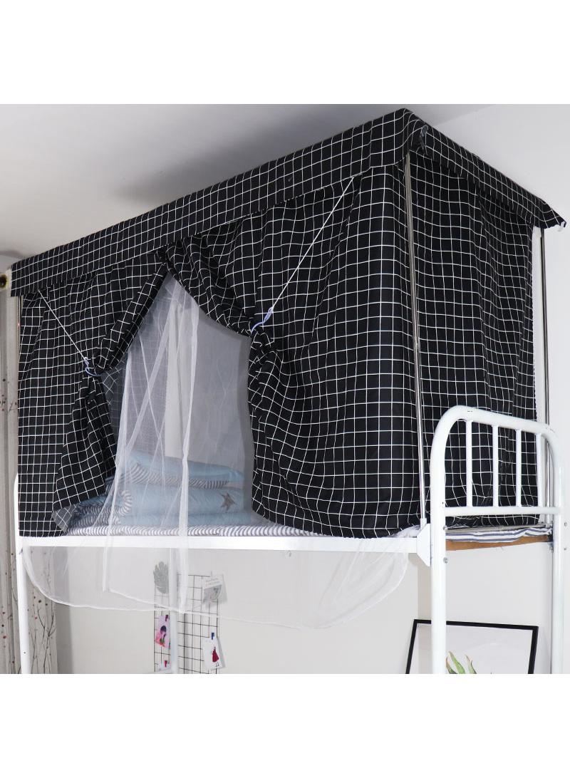 general Bed Canopy Tents Curtain Blackout Curtain Single Bed Tent Curtain Student Shading Cloth Bed Canopy Mosquito Net Student Sleep Privacy Protection Student Mosquito Nets With Bracket - Image 2