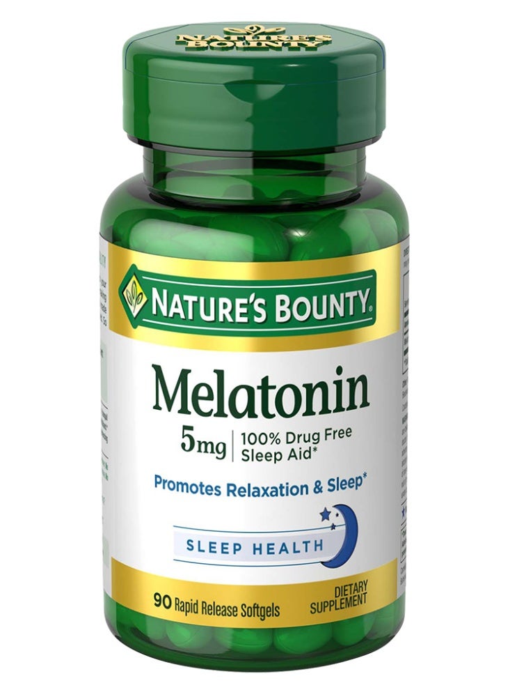 Nature's Plus Natures Bounty Melatonin 5mg Softgels - Image 1