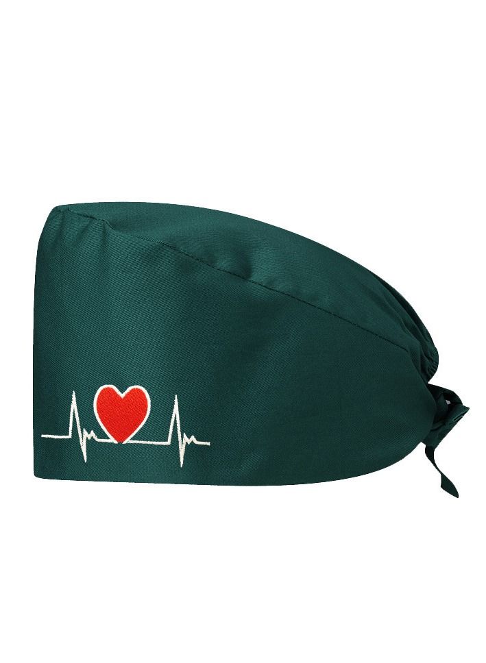 Gasin Medical Cotton Surgical Cap Fluffy Cap Green  - Image 1