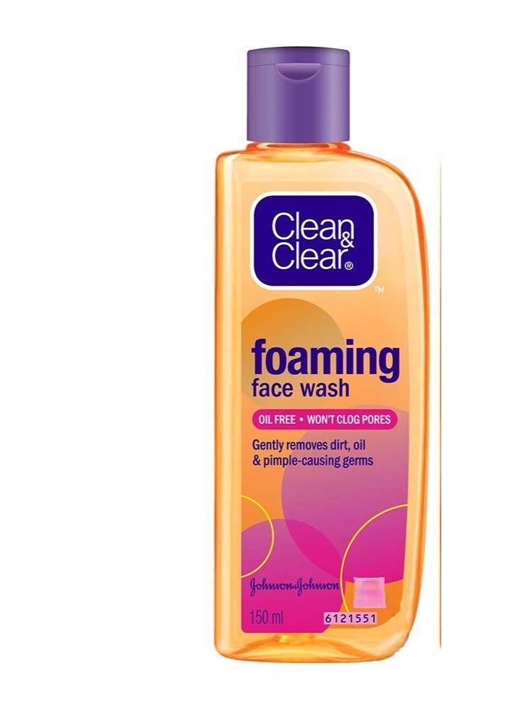 Clean & Clear Foaming Face Wash, 150ml (Pack Of 2) - Image 2