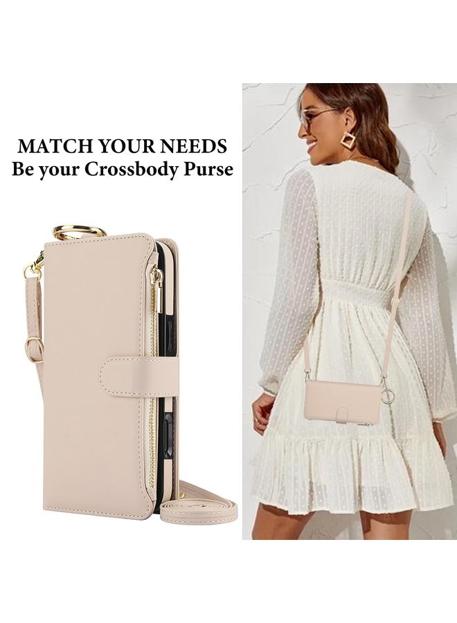 S-TOP Case For iPhone 16 Pro Max Crossbody Ring Multifunctional Wallet Leather Phone Case - Image 2