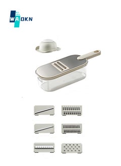 Vegetable Chopper, Multifunctional Food Chopper Vegetable Slicer Dicer with 6 Blades, Food Container, Hand Guard - pzsku/ZFAA5AF6779109269F6F4Z/45/_/1700044211/b5595081-191c-453c-aadf-f62d2378fef3