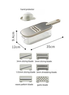 Vegetable Chopper, Multifunctional Food Chopper Vegetable Slicer Dicer with 6 Blades, Food Container, Hand Guard - pzsku/ZFAA5AF6779109269F6F4Z/45/_/1700044215/356bc038-3218-48aa-873f-cb25bf9f53dd