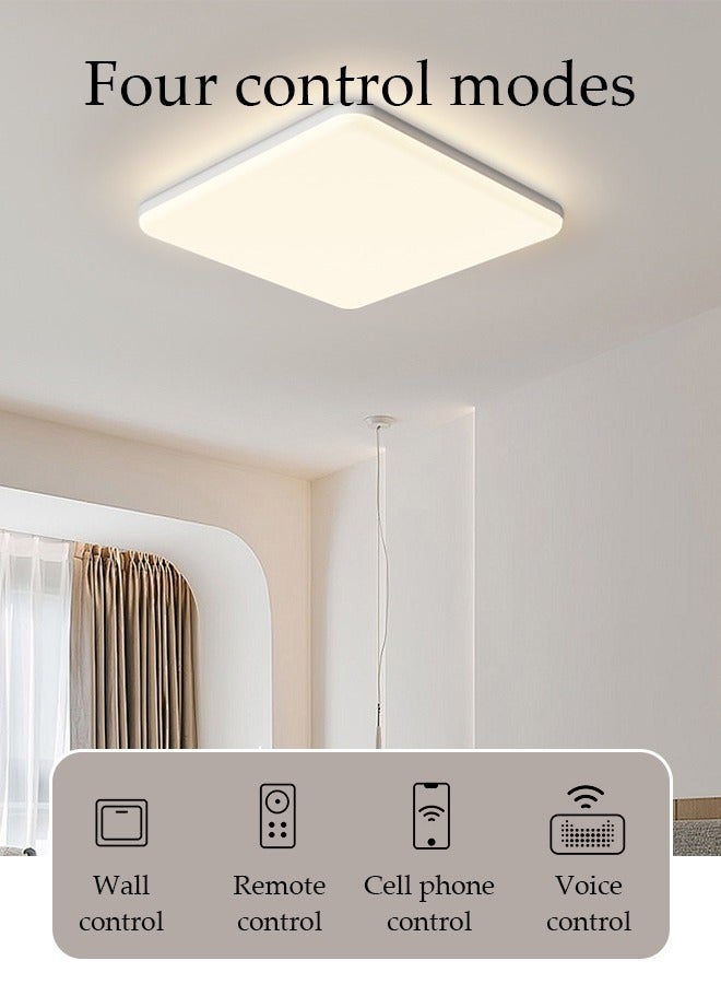 LED Ceiling Light 24W  6000K 18cm Square LED Flush Mount Ceiling Lighting Fixture for Kitchen, Bedroom, Living Room, Utility Laundry Closet Room, Natural White light - Image 3