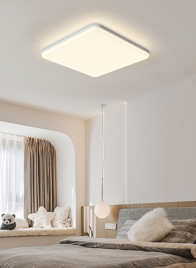 LED Ceiling Light 24W  6000K 18cm Square LED Flush Mount Ceiling Lighting Fixture for Kitchen, Bedroom, Living Room, Utility Laundry Closet Room, Natural White light - Image 4