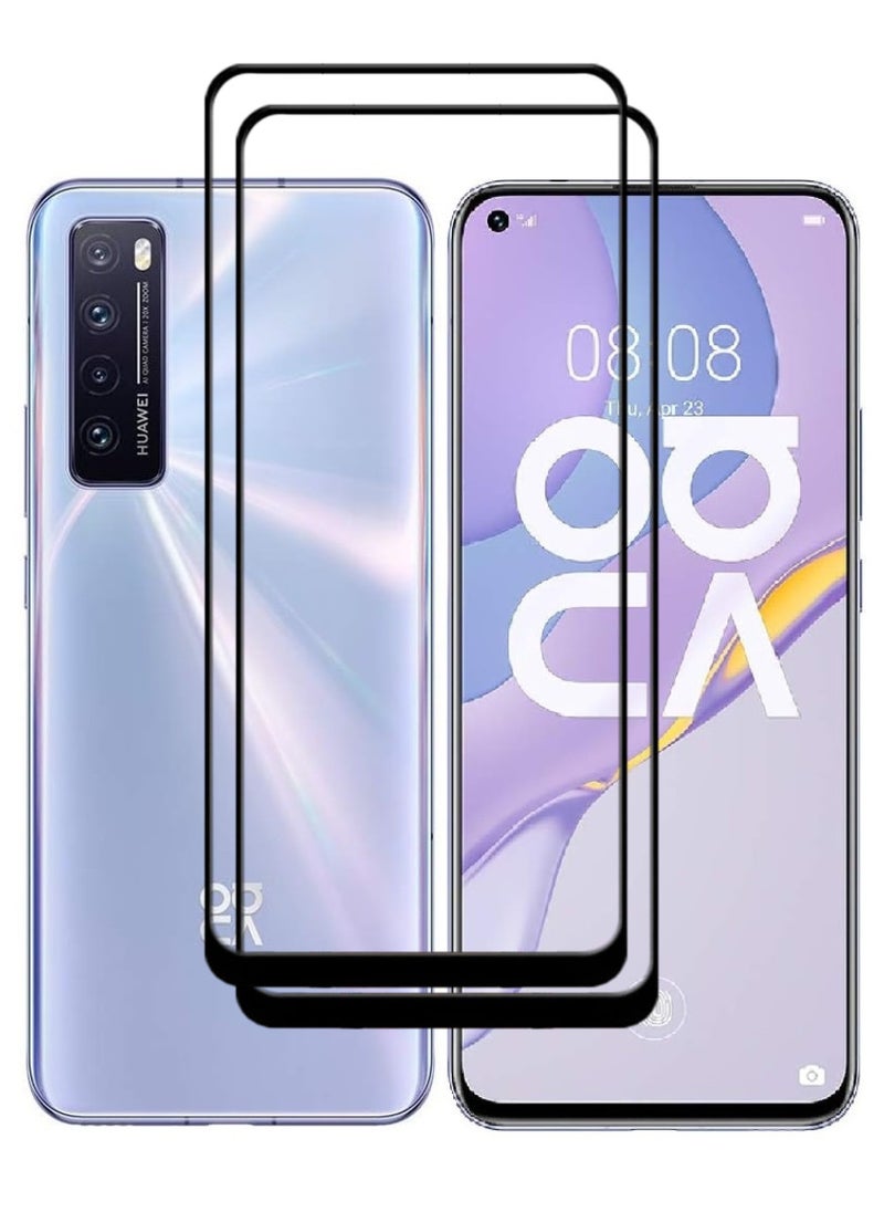 ACLIX 2 Pieces Antistatic ESD Dustproof Premium Quality High Definition Tempered Glass Screen Protector Designed For Huawei nova 7 5G - Image 1