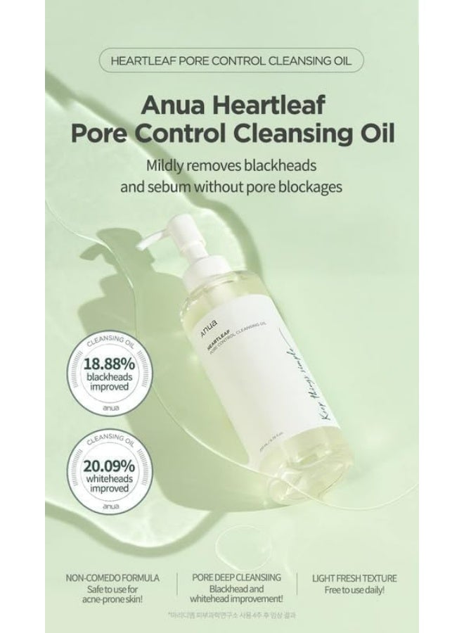 Anua Wonder ANUA Original Heartleaf Pore Controlling Cleansing Oil Korean Facial Cleanser, Daily Blackhead Removal, 6.76 fl oz / 200 ml - Image 3