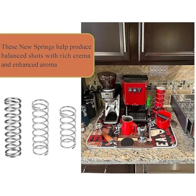 rayihni Stainless Steel Tube And Spring Kits With Low Profile Drip Tray For Espresso Machine Coffee Maker Replacement Accessories Coffee Machine Accessories - Image 5