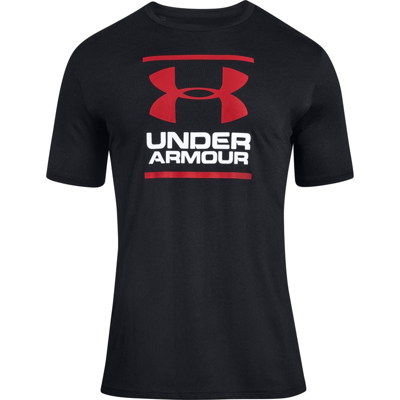 Under Armour Mens Global Foundation Short-Sleeve T-Shirt , Black (001)/Red , Large - Image 3