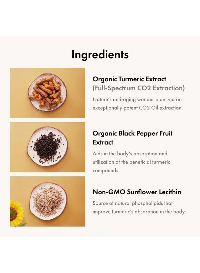 Synchro Gold Medicalgrade Liposomal Turmeric ; 60Ct Capsules ; Wholeplant Extract Nanoencapsulation Delivery ; Curcumin Black Pepper Piperine Supplement  - Image 3