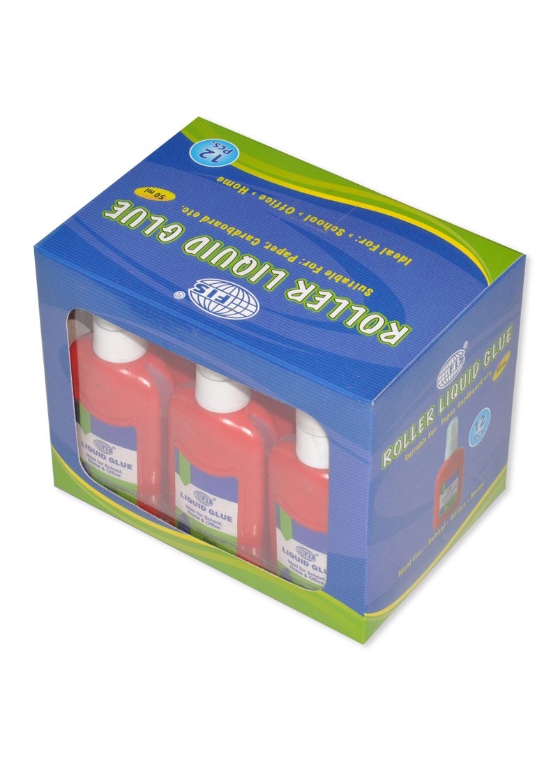FIS 12-Piece Roller Liquid Glue Clear - Image 3