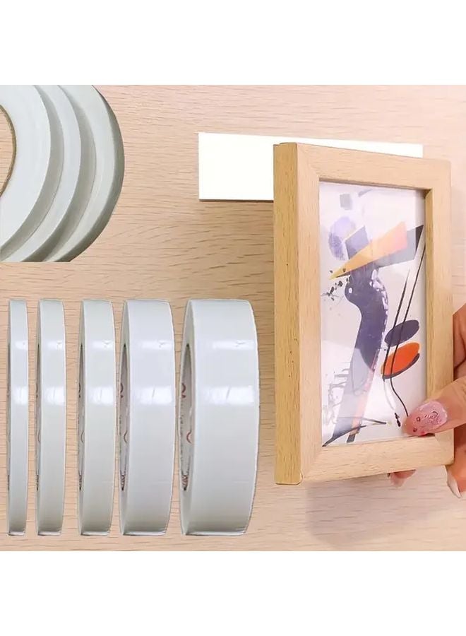 2 Rolls 15mm x 3 28Y White High Viscosity Strong Fixed Thickened Double Sided Foam Tape - Image 2