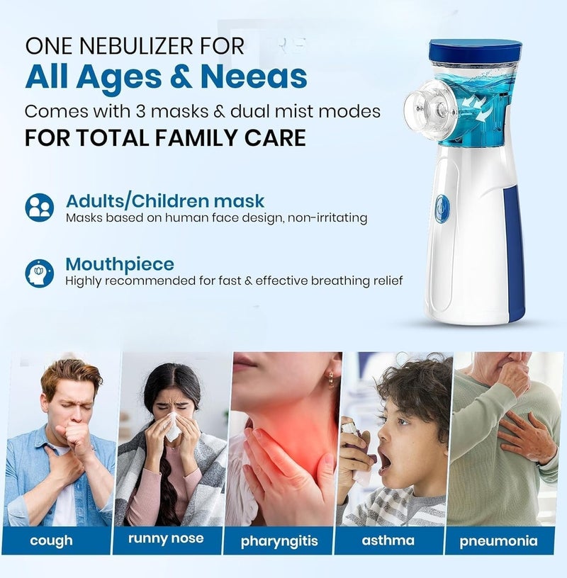 جهاز نبيولايزر محمول للاستنشاق JSL-W302 للبالغين والاطفال - Image 4