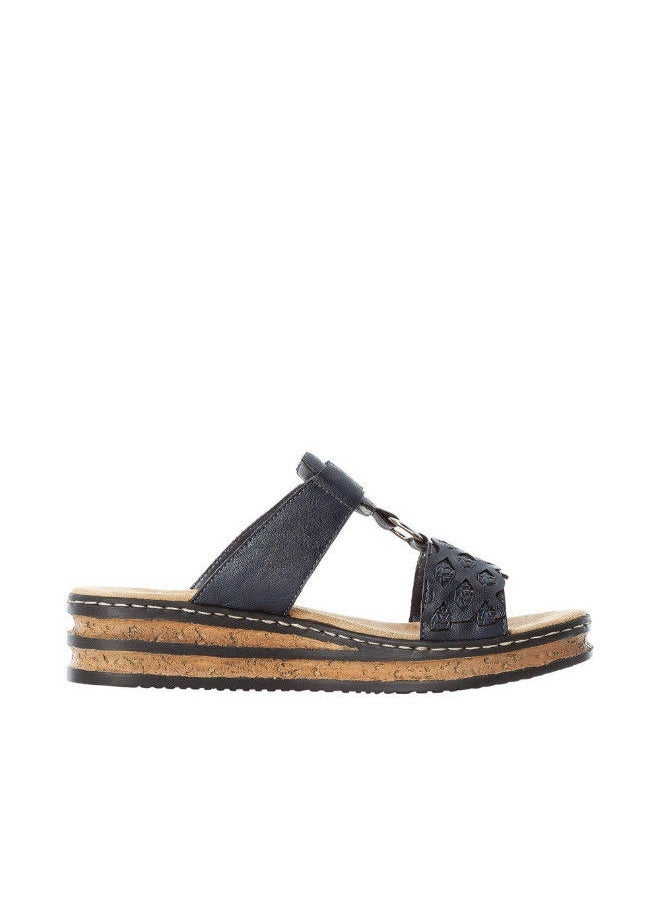 rieker Rieker Ladies Casual Sandals 629K9-14 Regina Blue 116-1111  - Image 1