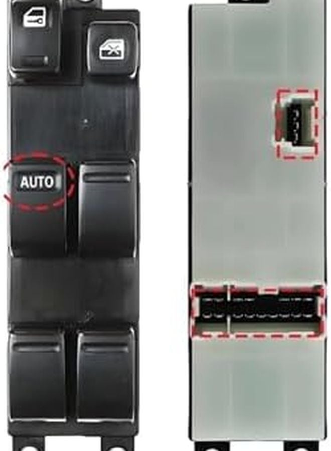 25401 EQ305 مفتاح التحكم في رافع النافذة الأيسر لسيارات نيسان إكس تريل T30 وينغ رود باترول ستاجيا 1997-2017 - Image 2