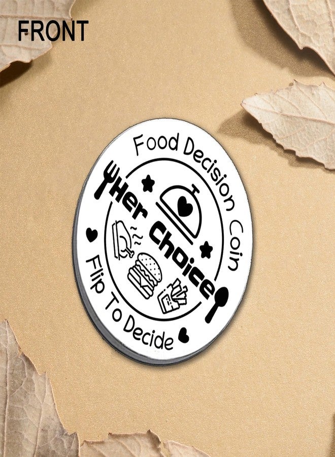 Waeceip Romantic Date Night Gifts for Her Him Food Decision Coin Double-Sided Dining Decision Coin Anniversary Wedding Gift for Boyfriend Girlfriend Husband Wife Birthday Present Couples Gifts Ideas - Image 2