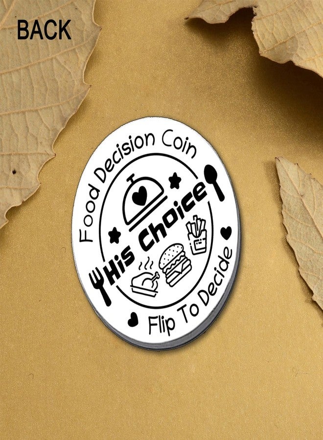 Waeceip Romantic Date Night Gifts for Her Him Food Decision Coin Double-Sided Dining Decision Coin Anniversary Wedding Gift for Boyfriend Girlfriend Husband Wife Birthday Present Couples Gifts Ideas - Image 3