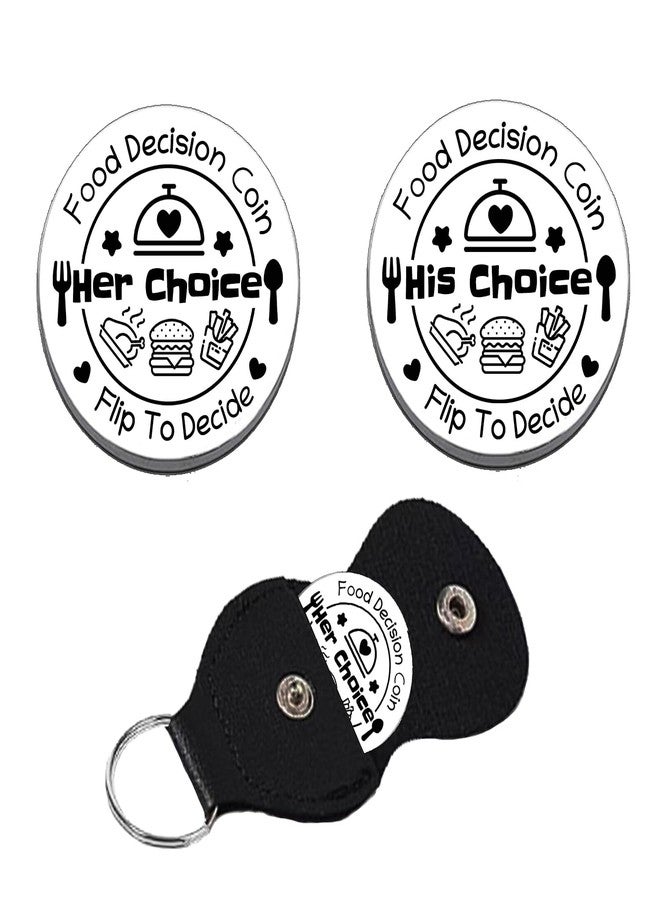 Waeceip Romantic Date Night Gifts for Her Him Food Decision Coin Double-Sided Dining Decision Coin Anniversary Wedding Gift for Boyfriend Girlfriend Husband Wife Birthday Present Couples Gifts Ideas - Image 1
