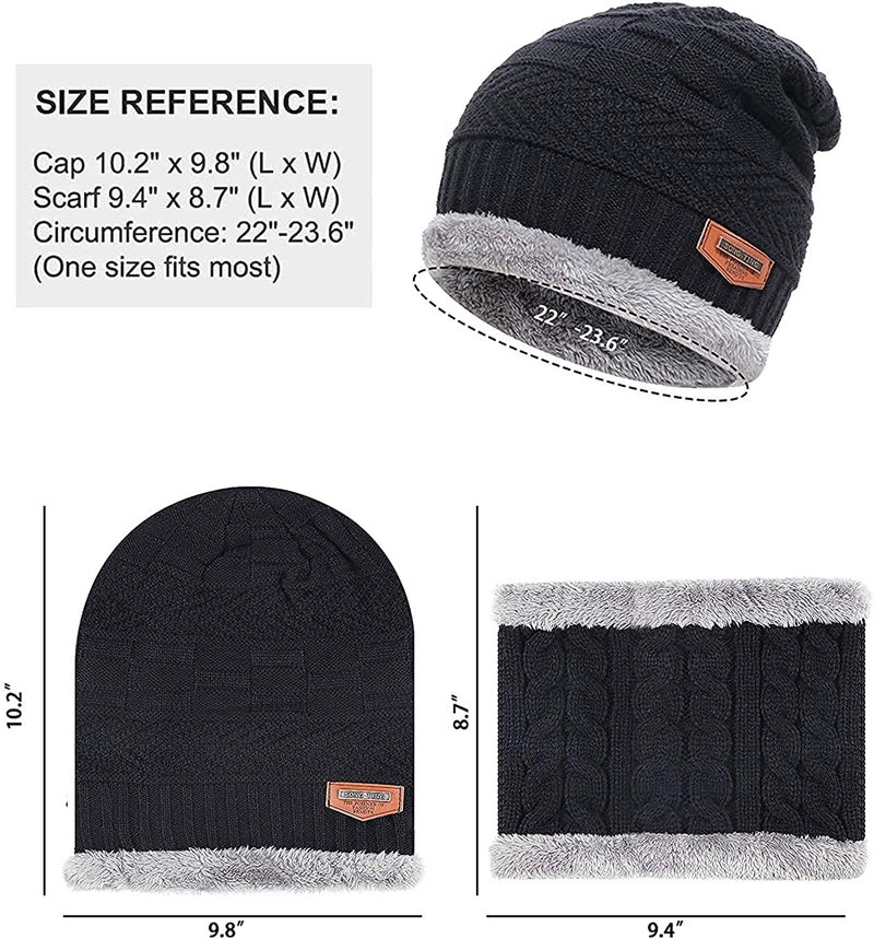 Alexvyan Anti Slip (Inside Fur) Snow and Wind Proof Soft Warm Winter Gloves for Riding, Cycling, Byke, Bike, Motorcycle for Men Boy (Blue Futura Gloves with Beanie Cap) - Image 5