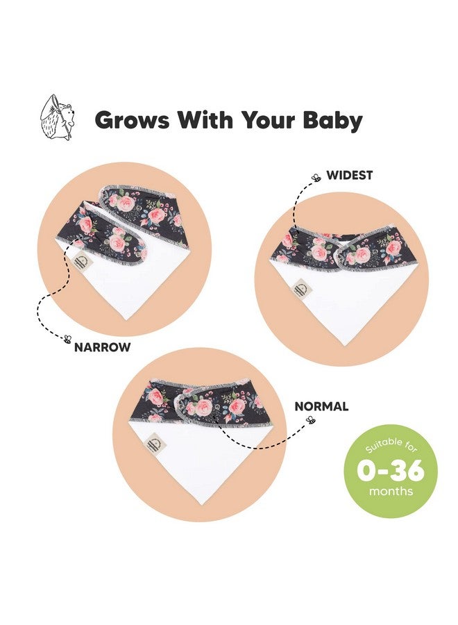 KeaBabies 10Pack Organic Bandana Bibs Organic Cotton Bandana Drool Bibs For Boys Girls Super Absorbent Baby Teething Bibs For Infant Toddler (Tea Party)  - Image 4