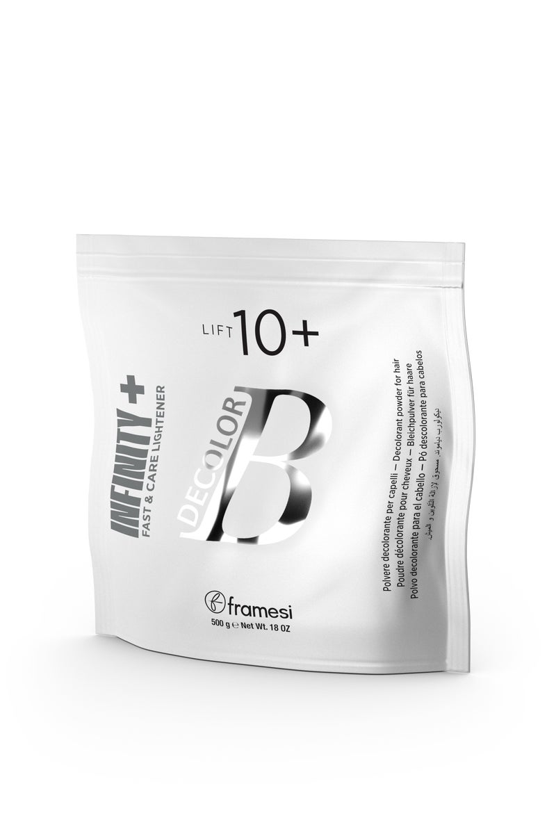 framesi ديكولور بي فاست آند كير لايتنر - إنفينيتي+ ليفت 10+ | مسحوق مزيل لون للشعر 500 جرام - Image 1