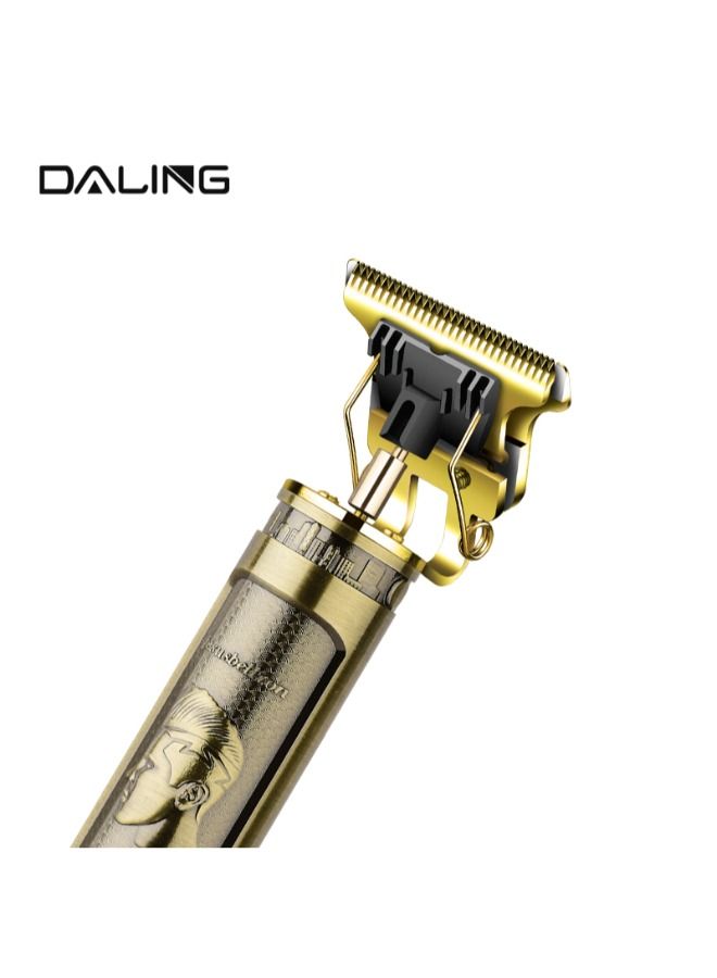 Daling Professional Metal Best Beard Trimmer Hair Cut Barber Machine Light Brown - Image 5