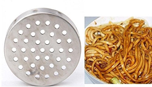 Newcreativetop Stainless Steel Manual Noodles Press Machine Pasta Maker with 5 Noodle Mould - Image 4