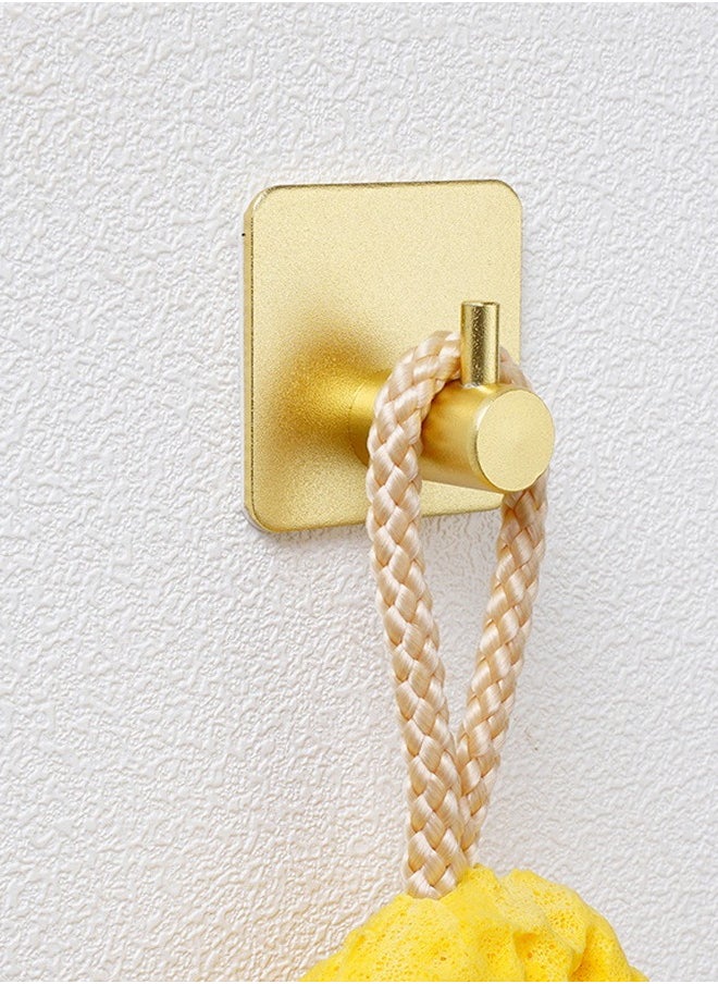 Haidue 9-Piece Adhesive Towel Hooks Gold 4.5*4.5cm  - Image 5