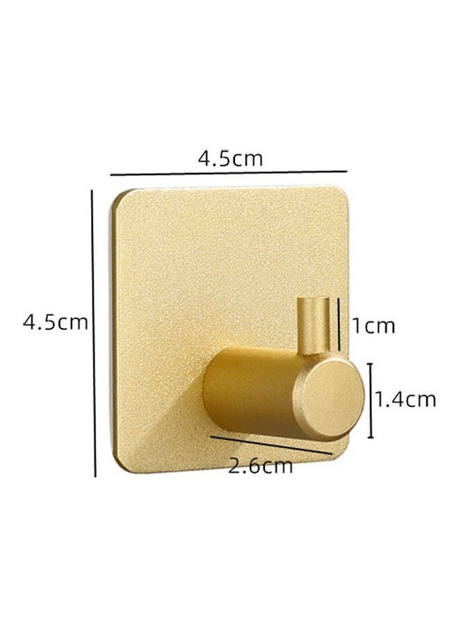 Haidue 9-Piece Adhesive Towel Hooks Gold 4.5*4.5cm  - Image 2