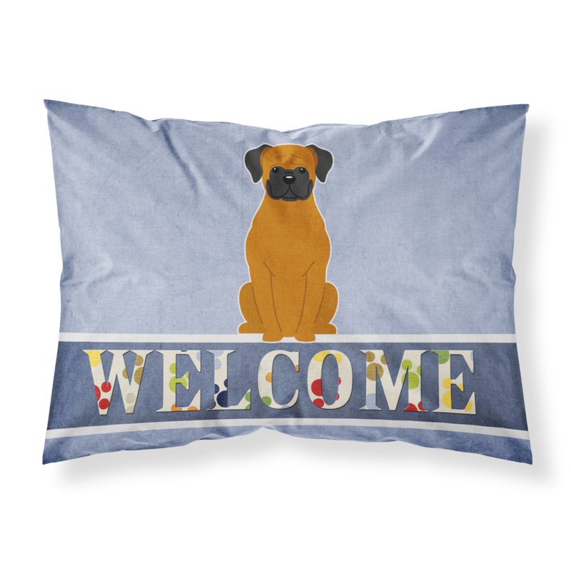 Caroline's Treasures ""Caroline's Treasures Fawn Boxer Welcome Pillowcase  Standard "" 