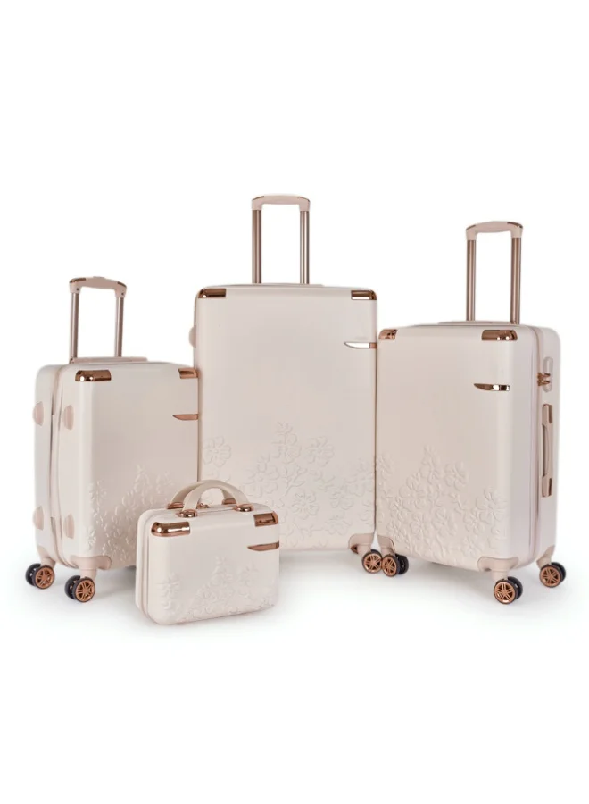 Limra Luggage set 4 pieces travel Bags with a distinctive design from limra Beige