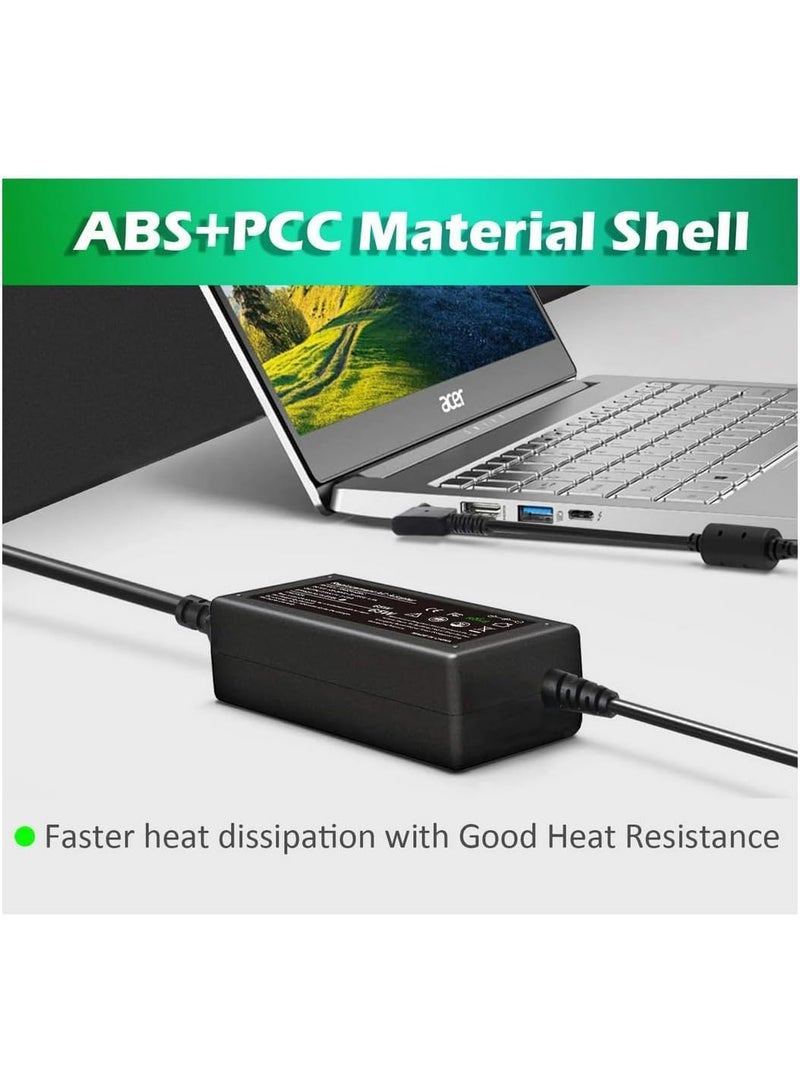 Zexen 65W/19V/3.42A Laptop Adapter Charger For Acer Chromebook 11/13/14/5 & R11/R13/R14/CB3/CB5 & Aspire 3 & A315/A315/A314 Power Cord (3.0mm x 1.1mm) (65-WATT) - Image 4